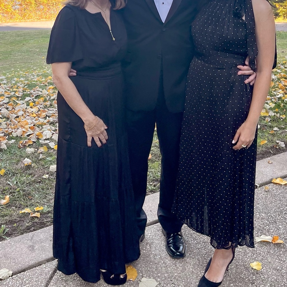 Anthropologie Navy Blue Dress